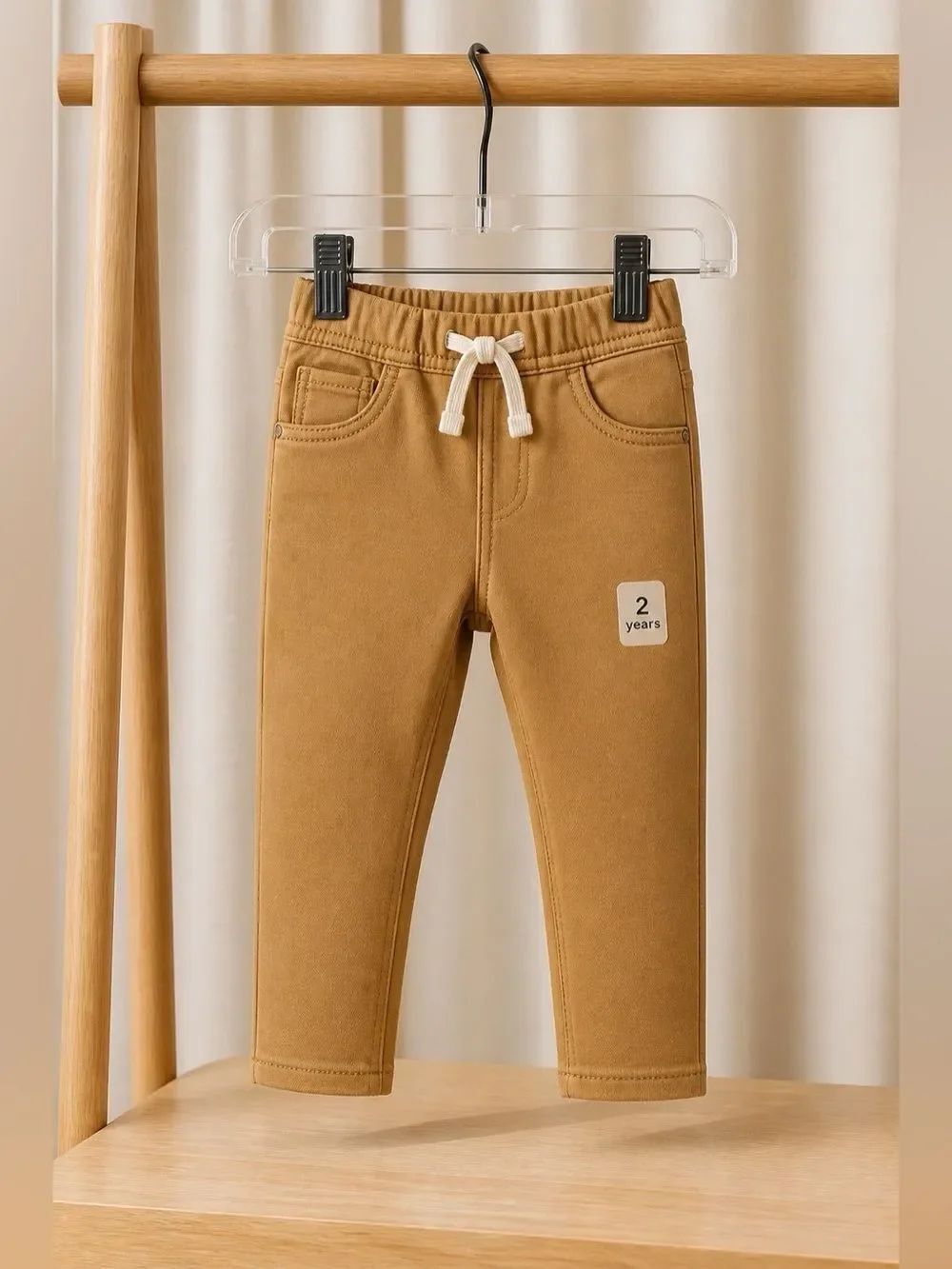 TAN HIGH STRETCH SLIM GAP DENIM PULL ON PANTS SIZE 2T NWT